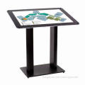 Free-standing Directory Display Equipment with Acrylic Frame, Black Laminate MDF